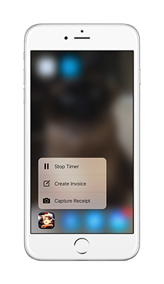 iPhone Time Tracknig 3D Touch