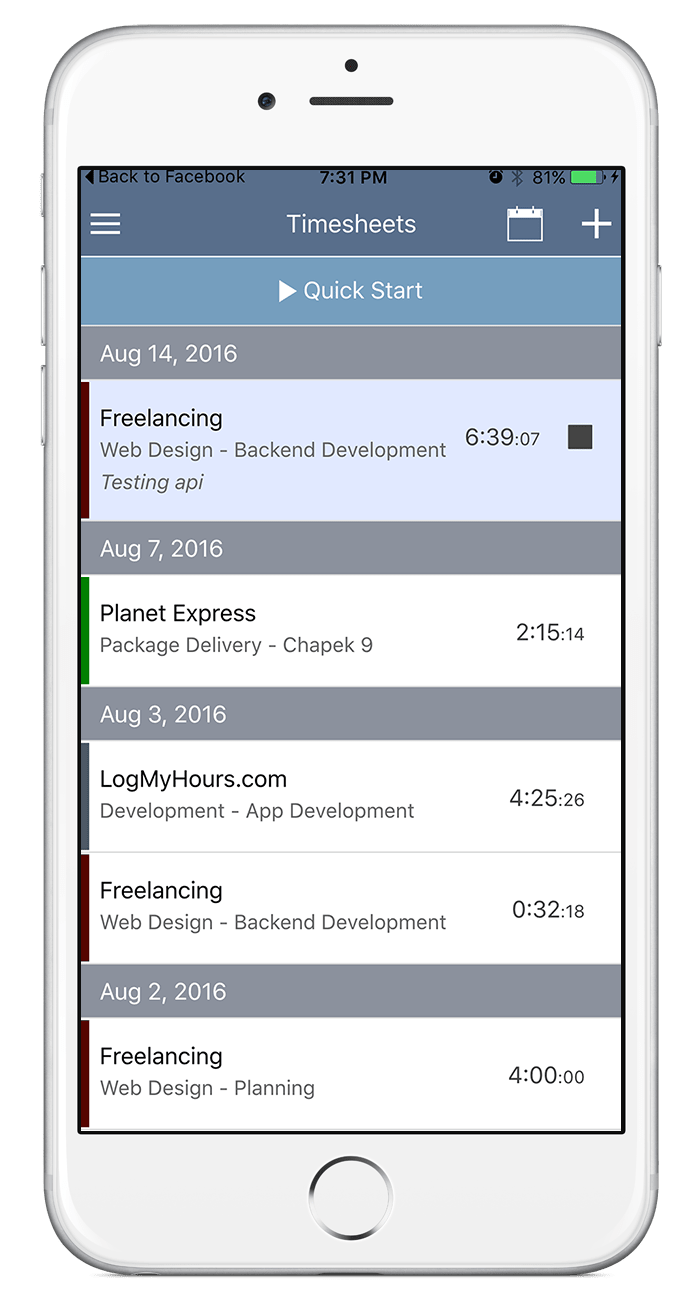 IOS - Timesheet