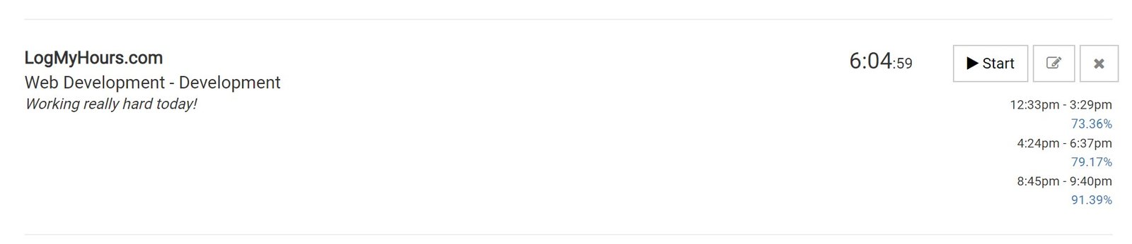 Timesheet with Rescue Time